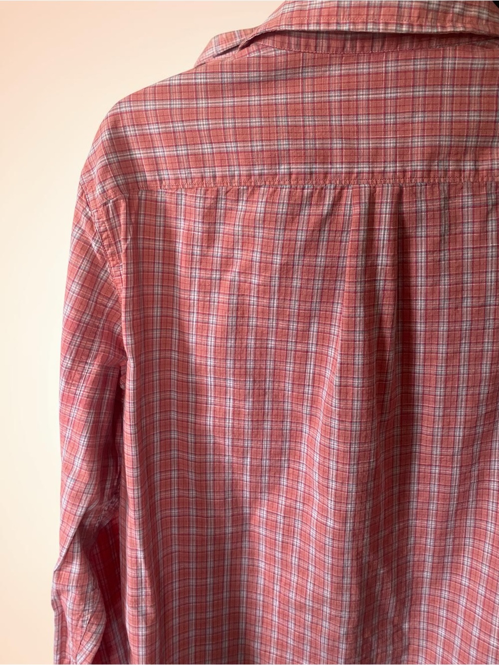 Bixby Nomad Slim Red Plaid Button-Down Shirt - Men's Large